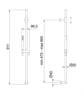 Душевой комплект Treemme Up 5102JJ15 5707JJ22