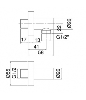 Душевой комплект Treemme Up 5102JJ15 5707JJ22