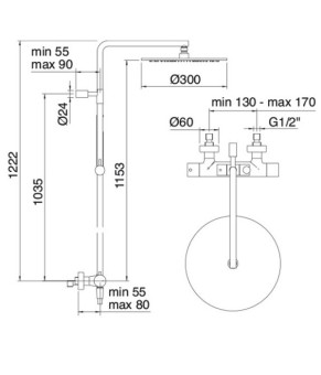 Душевая стойка Treemme Shower 6581CC