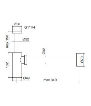 Сифон Treemme 0405CC