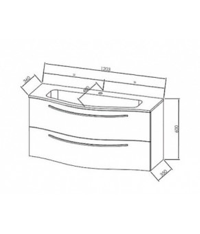 Тумбa с раковиной Kolpa San Nayra OUN 120 WH 507383