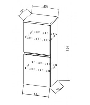 Шкаф Kolpa San Oxana O 953 Acacia Light 507338