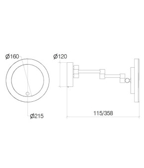 Зеркало Lineabeta Mevedo 5583.29