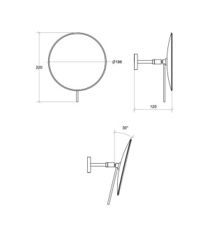 Зеркало Lineabeta Mevedo 55963.29