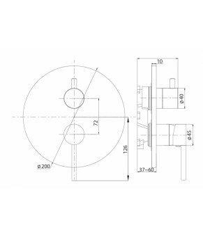 Смеситель Rubineta Kubo-2F-Ultra PM0006
