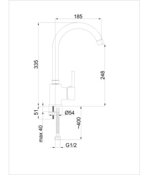 Змішувач Rubineta Ultra-33 St U30058