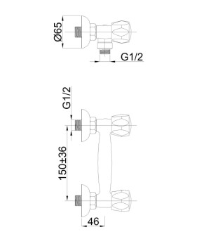 Смеситель Rubineta R-5/K Globo R50K01