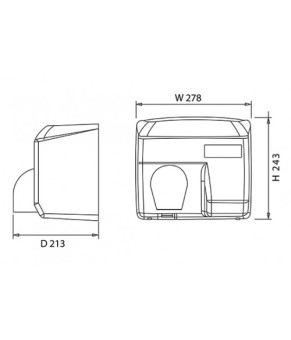 Сушилка Vama Ariel BF 2400 Вт