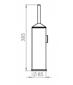 Щетка для унитаза Eformetal 369B