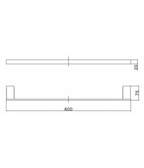 Полотенцедержатель Asignatura Unique 85608802
