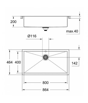 Кухонная мойка Grohe K700 EX Sink 31580SD0