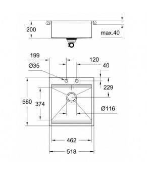 Кухонная мойка Grohe K800 EX Sink 31583SD0