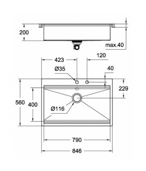 Кухонная мойка Grohe K800 EX Sink 31584SD0