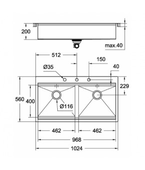 Кухонная мойка Grohe K800 EX Sink 31585SD0