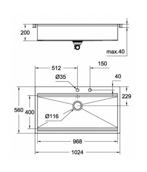 Кухонная мойка Grohe K800 EX Sink 31586SD0