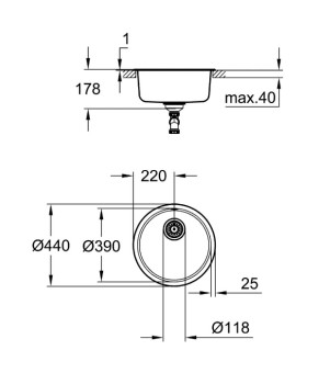 Кухонная мойка Grohe K200 EX Sink 31720SD0