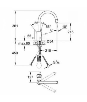 Кухонная мойка Grohe K400 плюс EX Sink 31570SD0