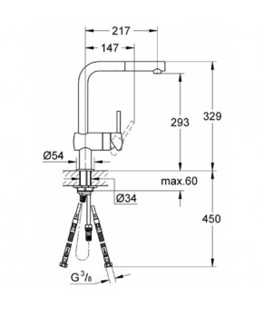 Кухонная мойка Grohe K500 плюс EX Sink 31573SD0