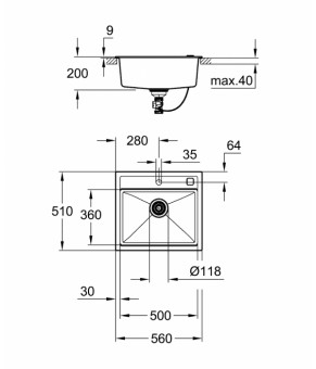 Кухонная мойка Grohe K700 EX Sink 31651AT0