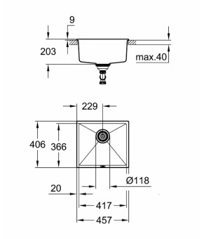 Кухонная мойка Grohe K700 EX Sink 31653AT0