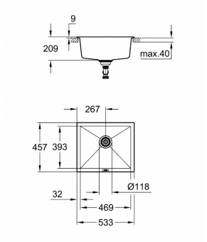 Кухонная мойка Grohe K700 EX Sink 31654AT0