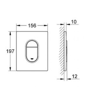 Накладна панель Grohe Arena Cosmopolitan 38844000