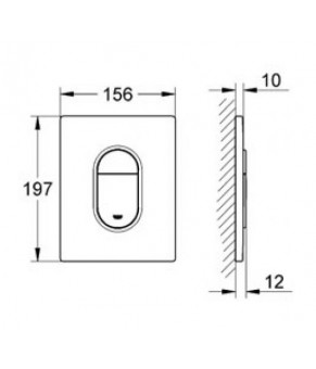 Накладная панель Grohe Arena Cosmopolitan 38844P00