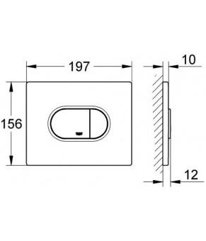 Накладная панель Grohe Arena Cosmopolitan 38858000