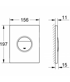 Накладная панель Grohe Arena Cosmopolitan 38765P00