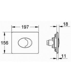 Накладная панель Grohe Skate Air 38506000