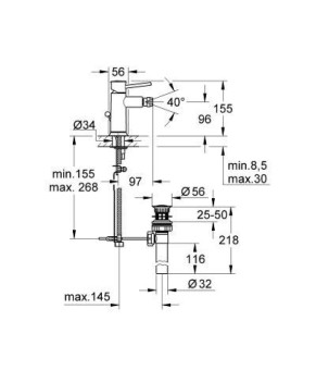 Смеситель Grohe BauClassic 32864000