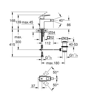 Смеситель Grohe Eurocube 23138000