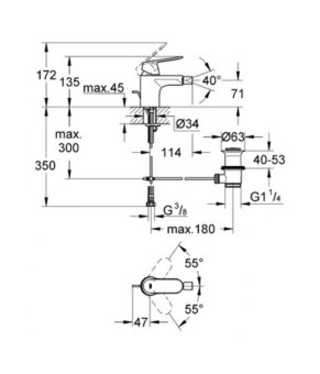 Смеситель Grohe Eurosmart Cosmopolitan 32839000
