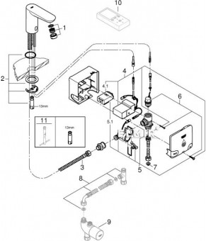Смеситель Grohe Euroeco Cosmopolitan E 36384000