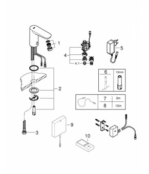 Смеситель Grohe Euroeco Cosmopolitan E 36409000