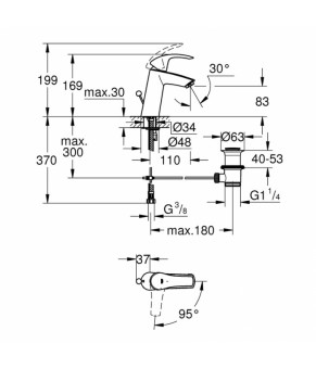 Смеситель Grohe Eurosmart 2339310E