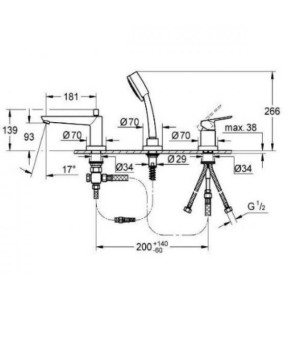 Смеситель Grohe BauEdge 2511700A