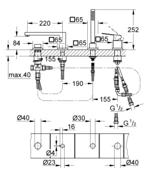Смеситель Grohe Eurocube 19897001