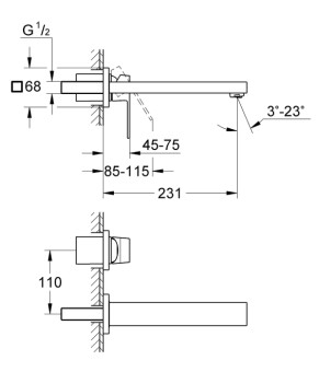 Смеситель Grohe Eurocube 23447000