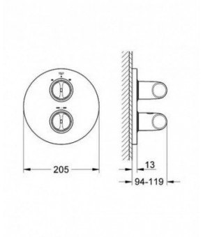 Смеситель Grohe Veris 19364000