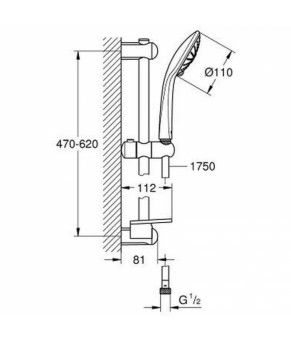 Душевой гарнитур Grohe Euphoria 110 27231001