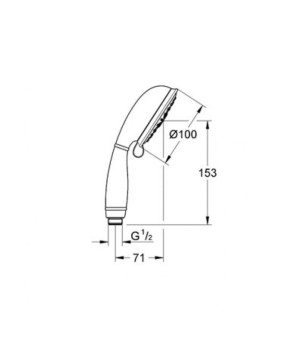Лейка Grohe Tempesta 26085001