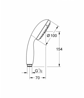 Лейка Grohe Tempesta 2759710E
