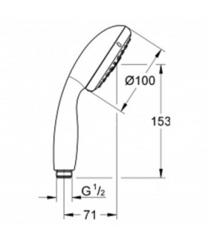 Лейка Grohe Tempesta 28261002