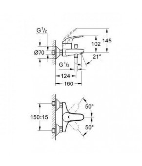 Набор Grohe Euroeco 124428