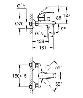 Набор Grohe Eurosmart 123238S