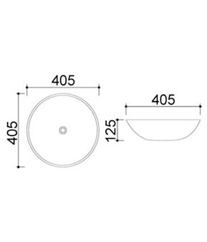 Раковина Qtap WHI 415/F008