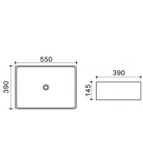 Раковина Qtap Tit WHI 41292/F008