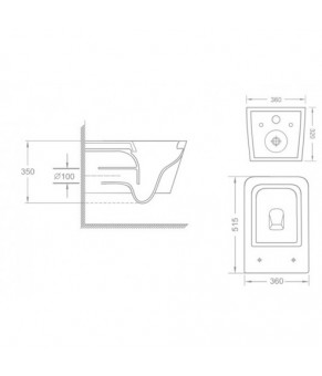 Унитаз Qtap Crow WHI 5170
