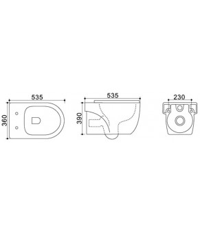 Унитаз Qtap Kite WHI 2188
